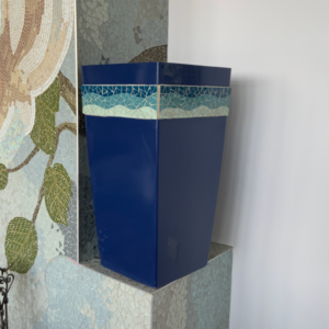 Cubic Border of 100mm Wave Mosaic Pot